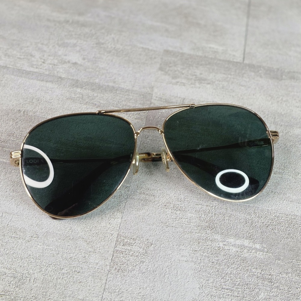 SONIX Lodi Aviator Sunglasses Gold Rim Tortoise Dark Gray Gradient
